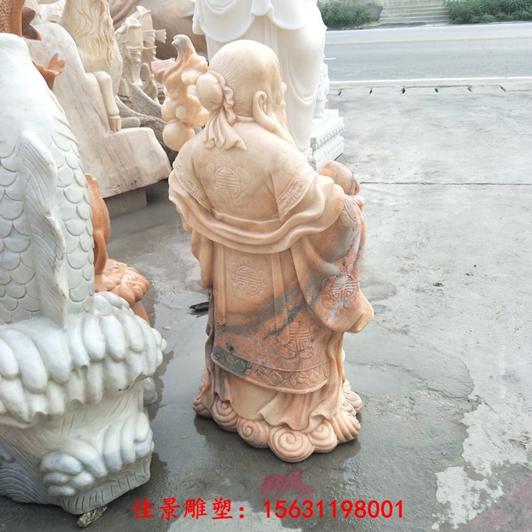 户外大型石雕老寿星雕塑
