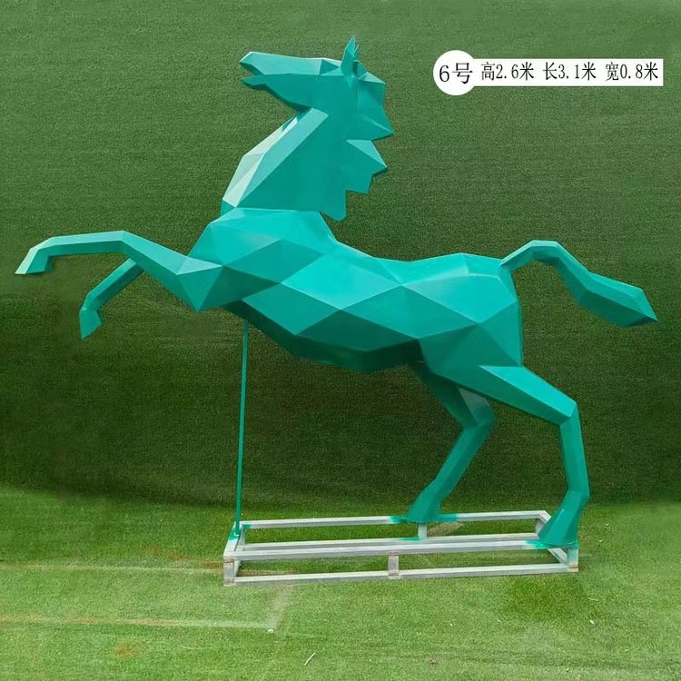 不锈钢马头像动物雕塑