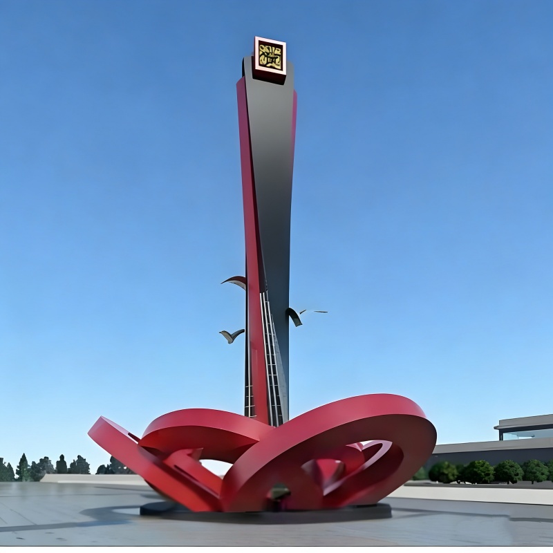 精神堡垒雕塑 不锈钢景观雕塑厂家